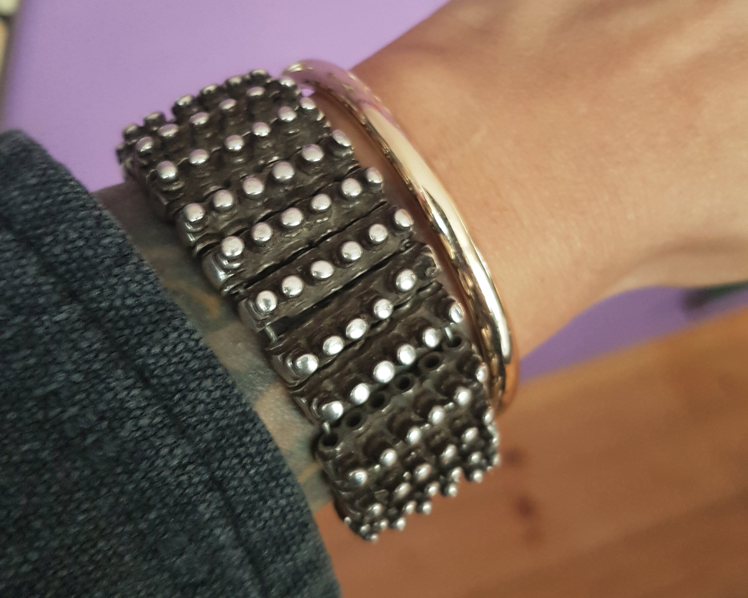 Indian Silver Link Bracelet