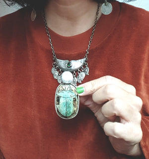 Large Egyptian Scarab Pendant