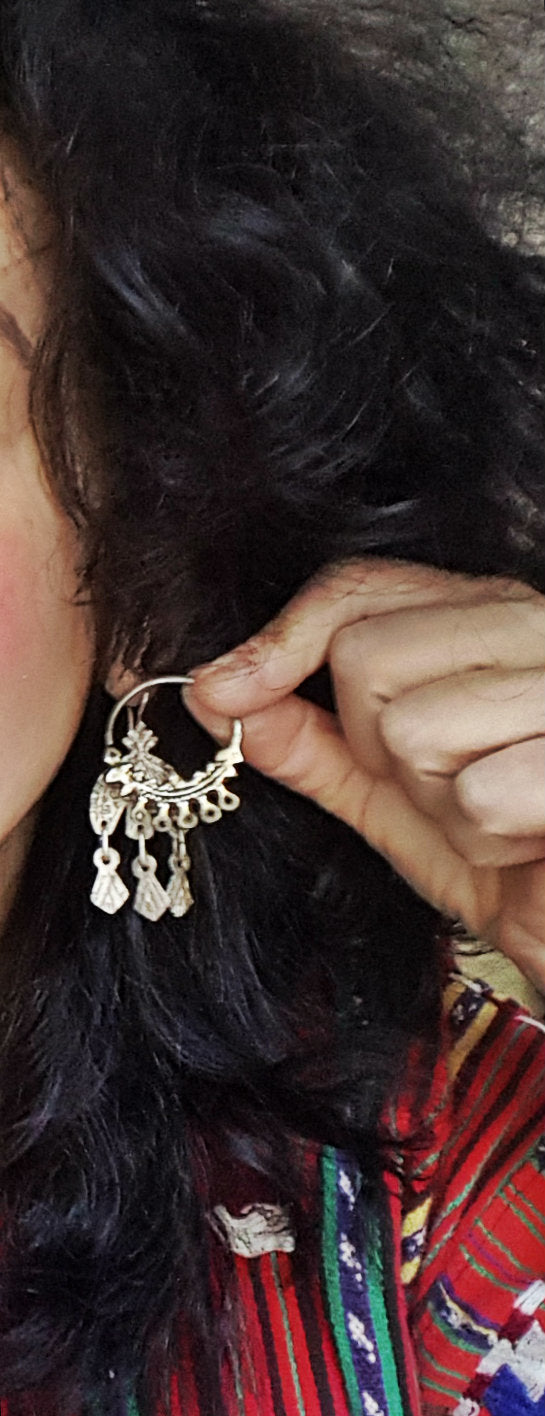 Old Tunisian Hoop Earrings