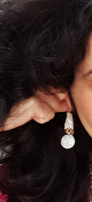 Ethnic Indian Earrings with Coins