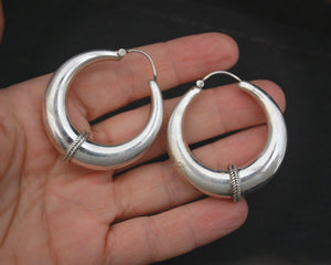 Ethnic Hoop Earrings from India - LARGE