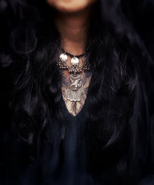 Old Berber Eagle Hamsa Pendant