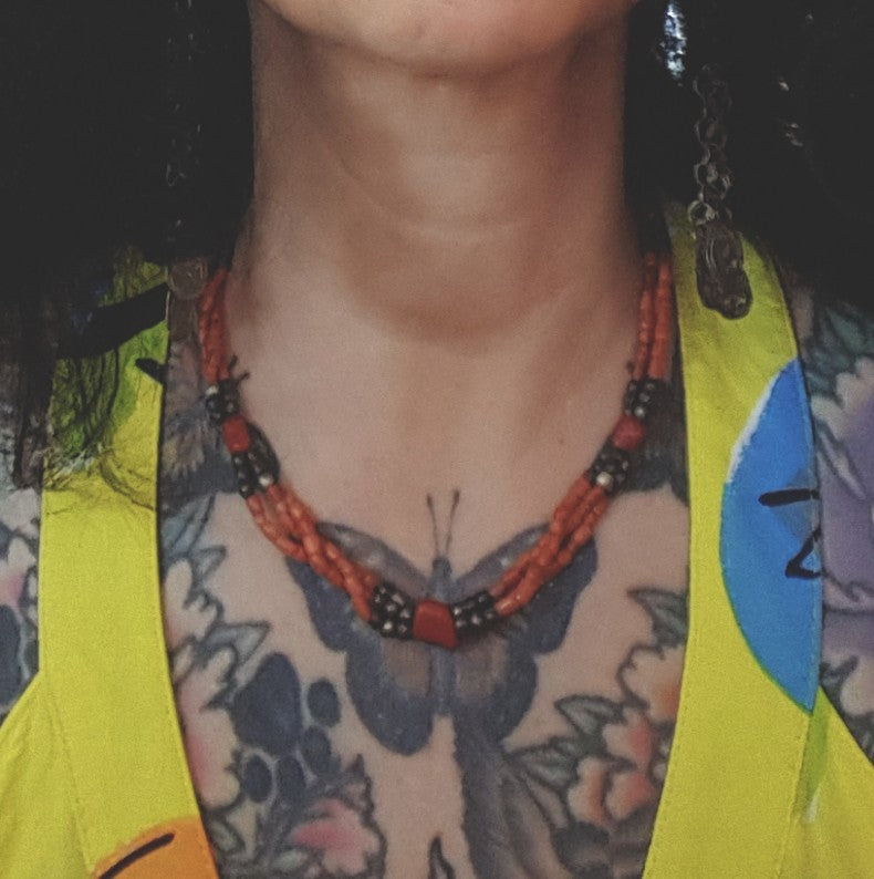 Reserved for S. - Moroccan Berber Coral Necklace