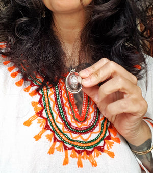 Ganesh Crystal Quartz Pendant