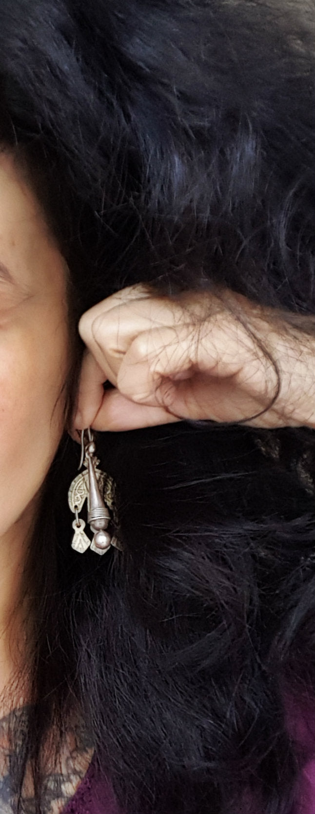 Cone Dangle Earrings from India