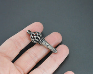 Small Rajasthani Silver Amulet Pendant