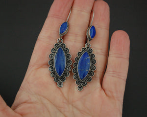 Afghani Earrings with Lapis Lazuli
