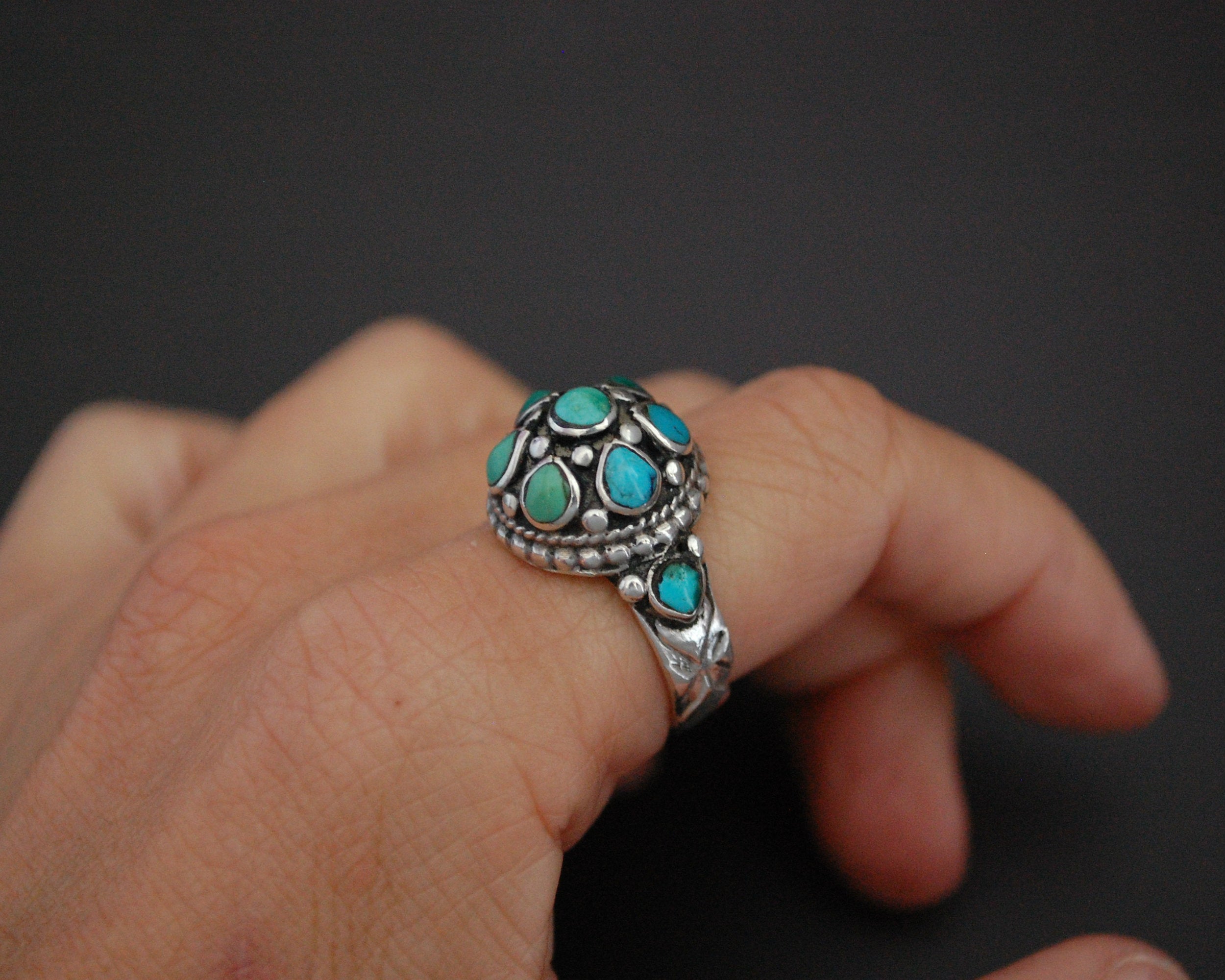 Ladakh Turquoise Ring - Size 8.5
