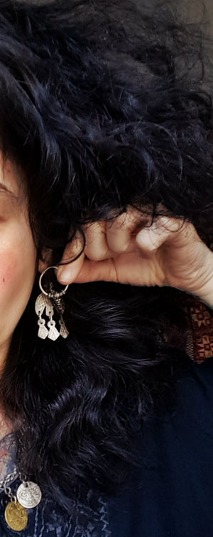 Ethnic Bali Hoop Earrings - SMALL