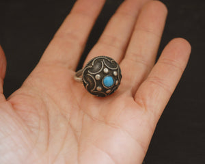 Ethnic Turquoise Ring - Size 7