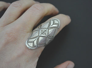 Tuareg Silver Ring - Size 10.5
