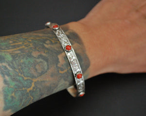 Ethnic Coral Bangle Bracelet