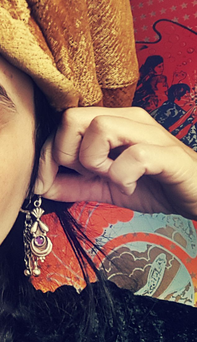 Amethyst Earrings from India