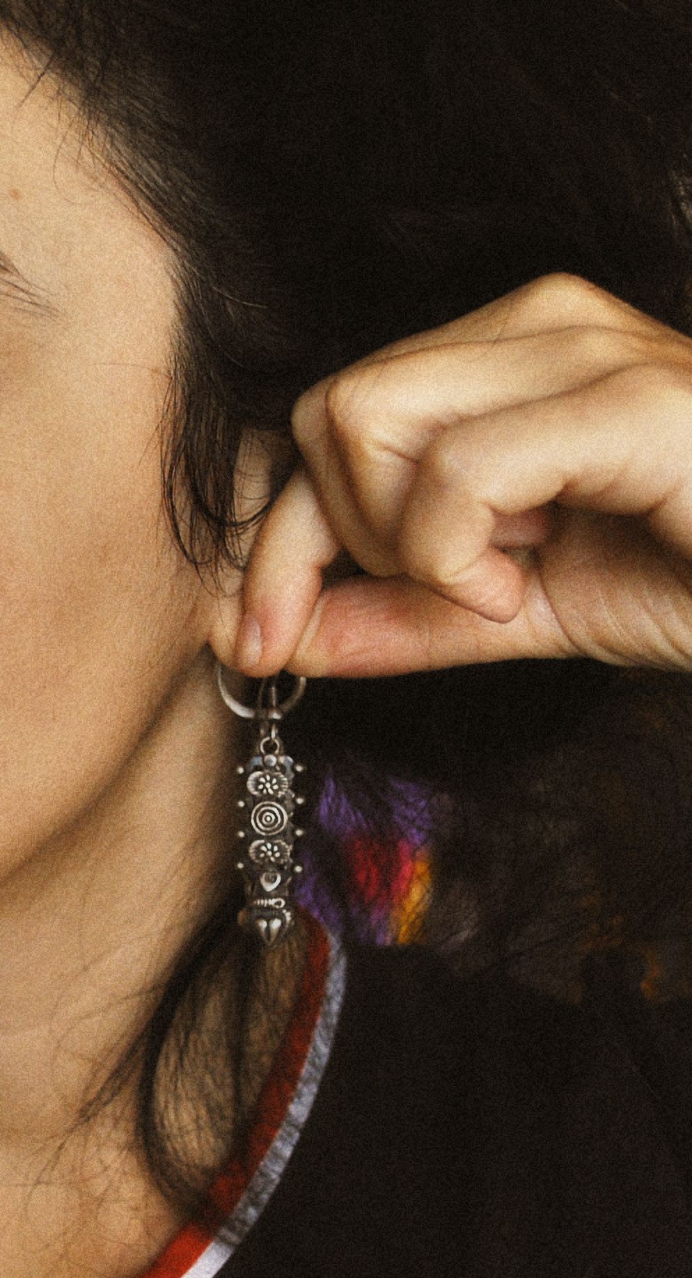 Rajasthani Silver Earrings