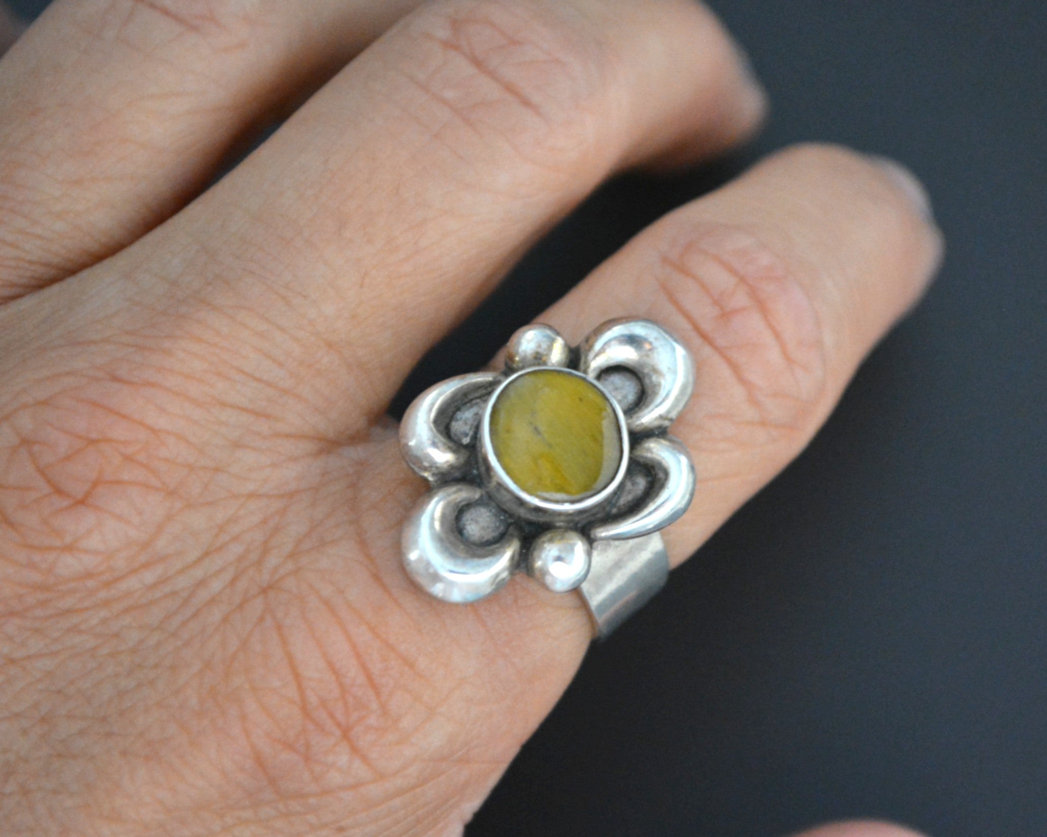 Tiger Eye Ring from India - Size 7.5