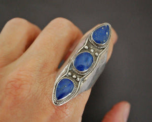 Vintage Nepali Lapis Lazuli Ring - Size 8.25