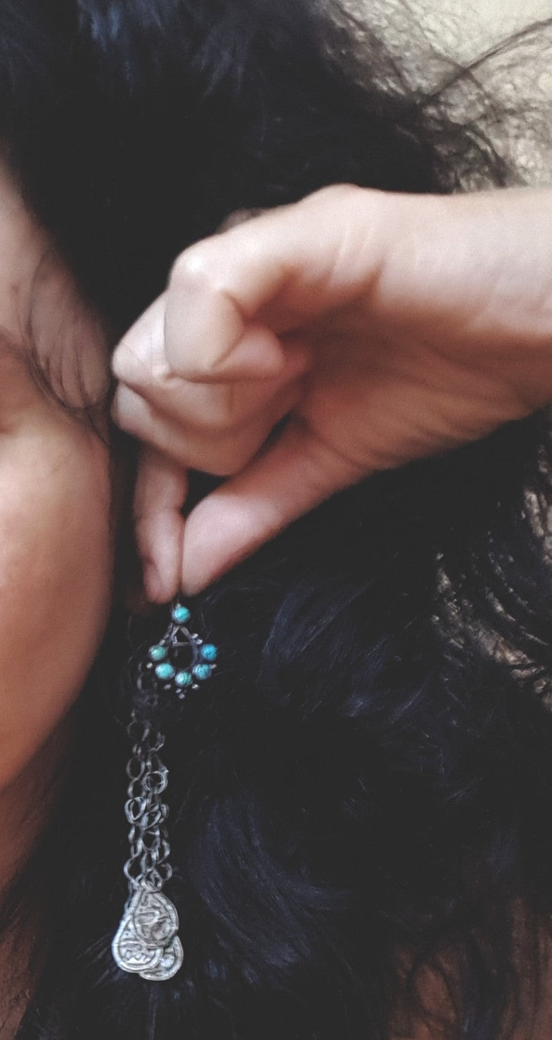 Ethnic Turquoise Earrings
