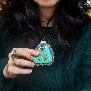 Huge Native American Turquoise Pendant