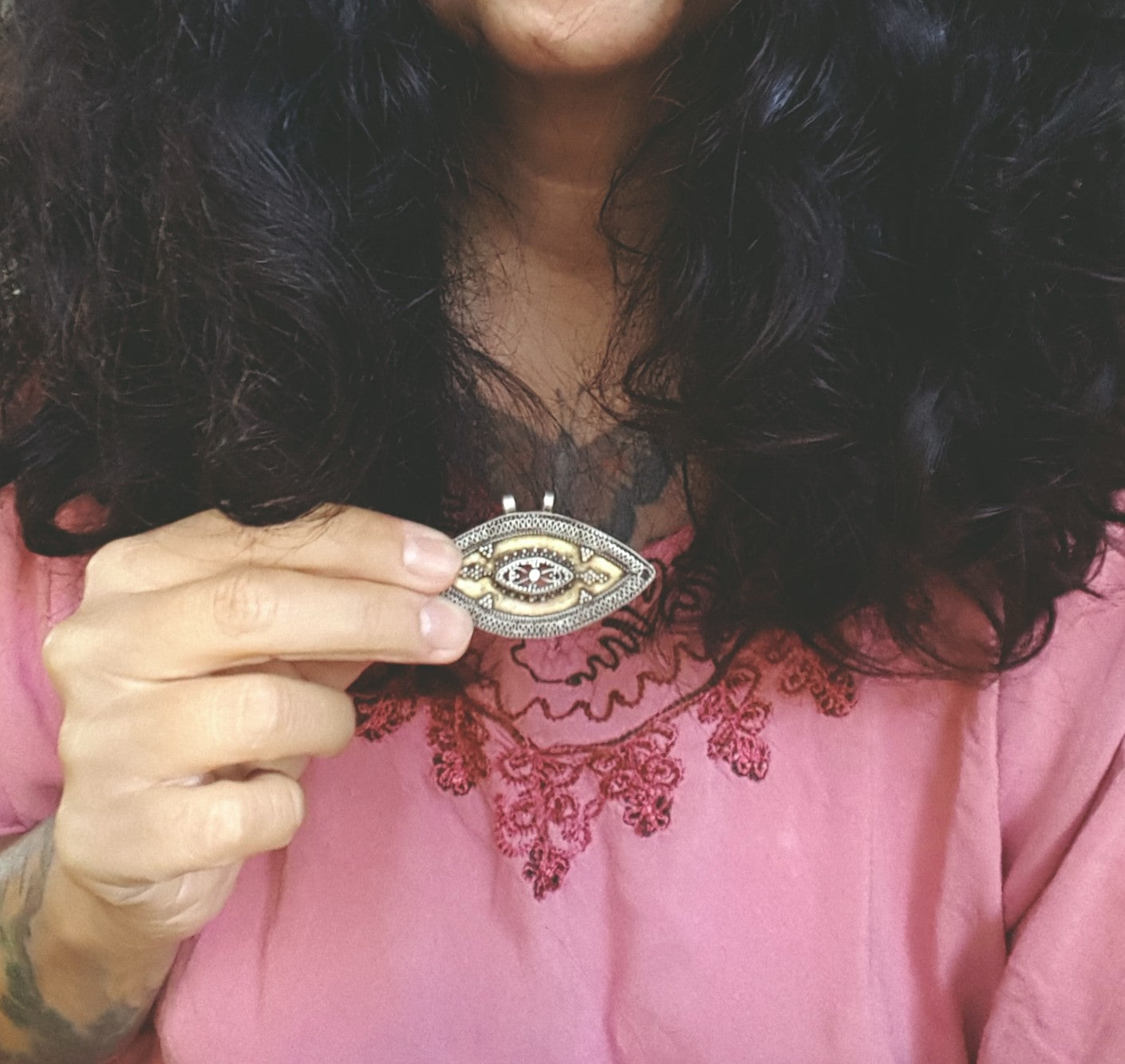 Kazakh Pendant with Gilding