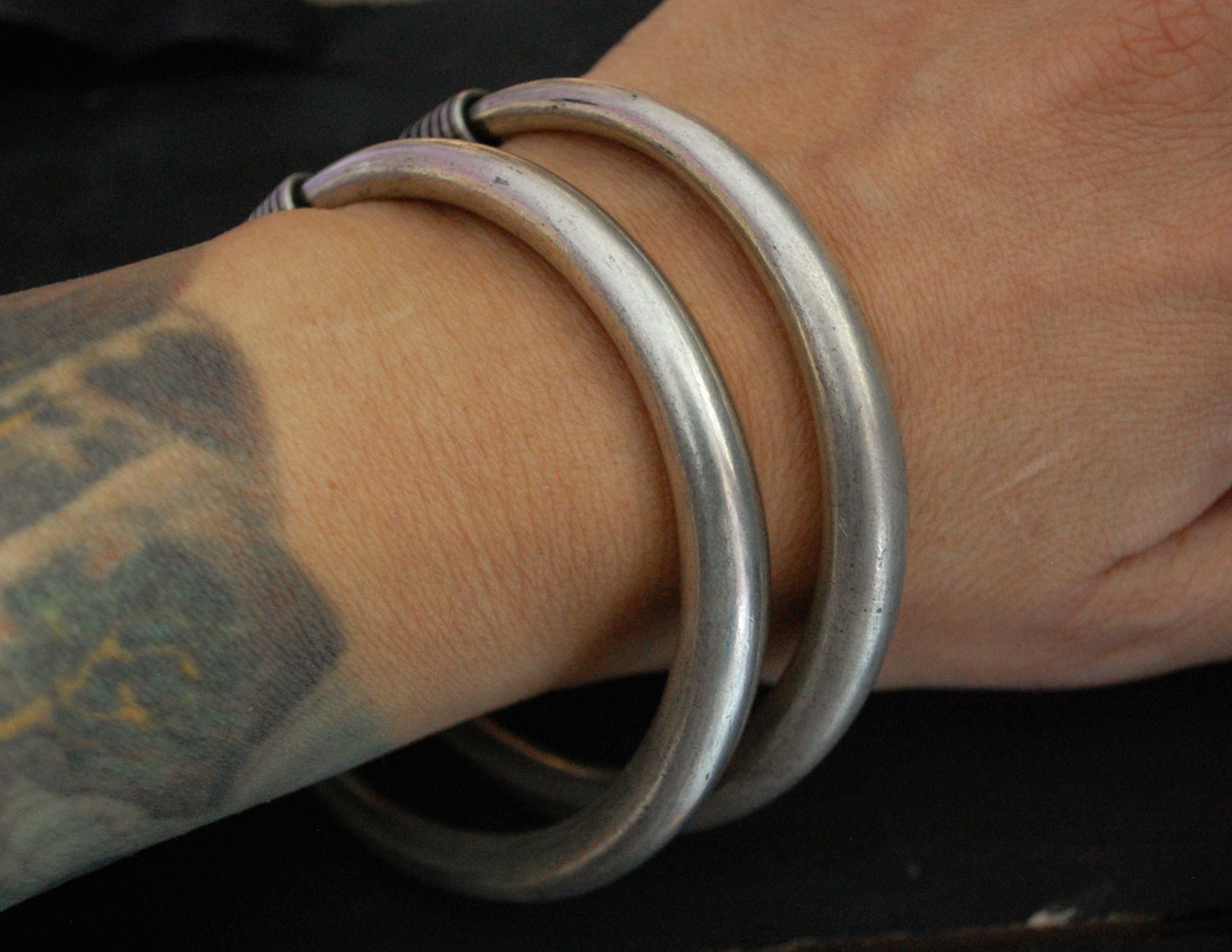 Hmong Miao Bangle Bracelet - PAIR