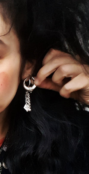 Ethnic Hoop Earrings - SMALL