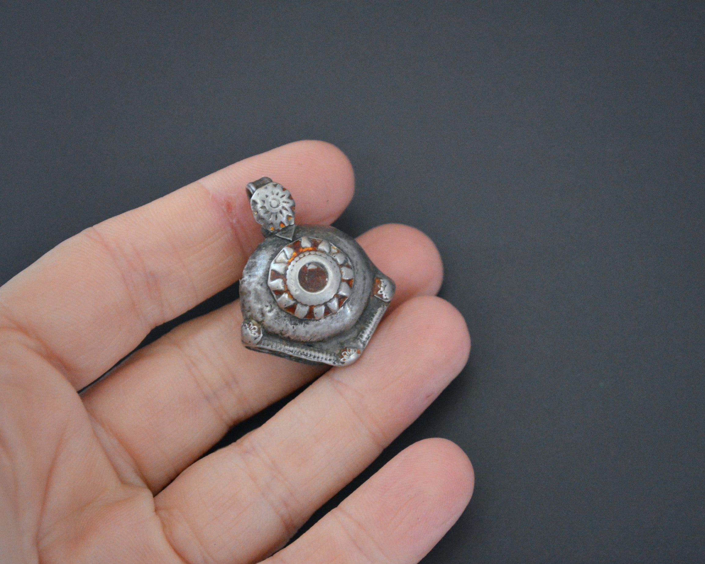 Old Afghani Bell Pendant Charm