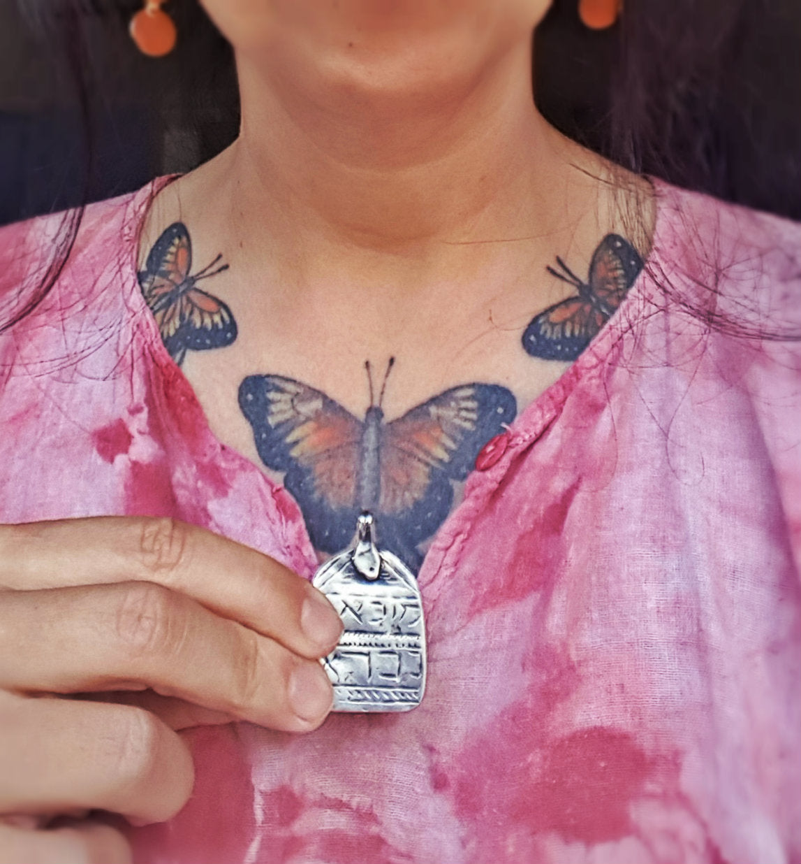 Ethnic Amulet with Hebrew and Aramaic Writing