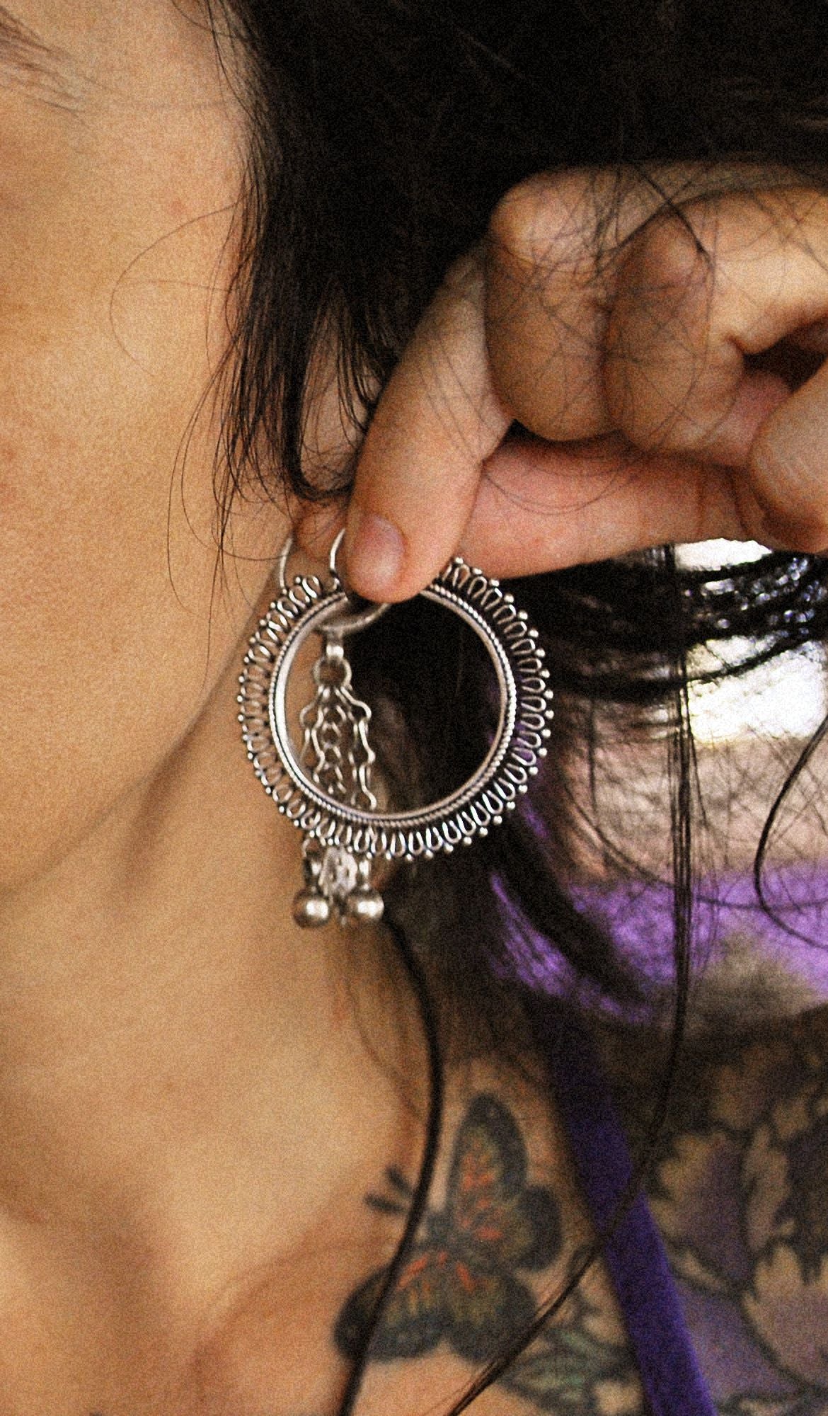 Rajasthani Hoop Earrings - LARGE