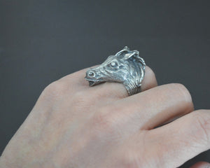 Horse Silver Ring - Size 4.5/5