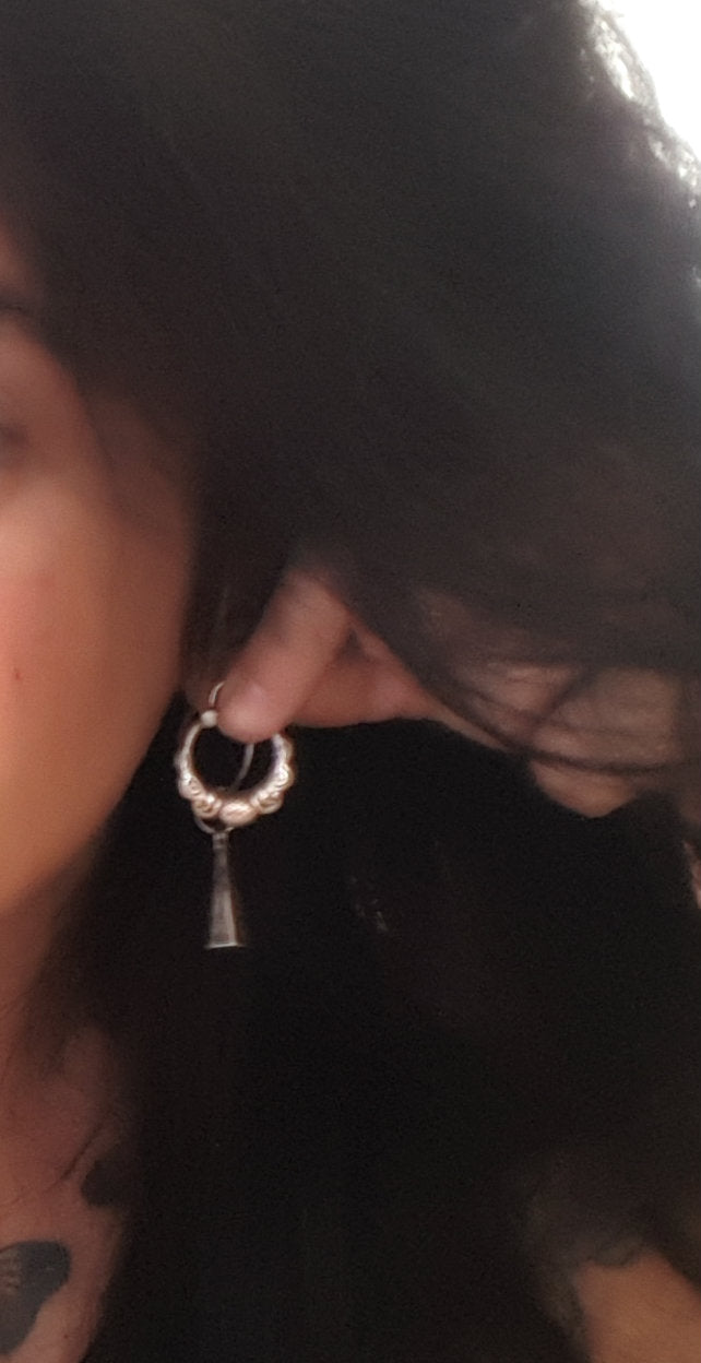 Ethnic Hoop Earrings from Nepal - Small