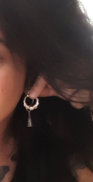 Ethnic Hoop Earrings from Nepal - Small