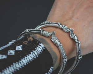 Indian Elephant Bangle Bracelet - PAIR