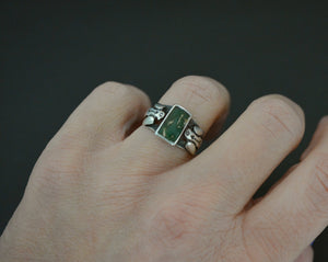 Navajo Thunderbird Turquoise Ring - Size 6
