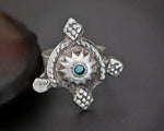 Ethnic Turquoise Ring - Size 9.5