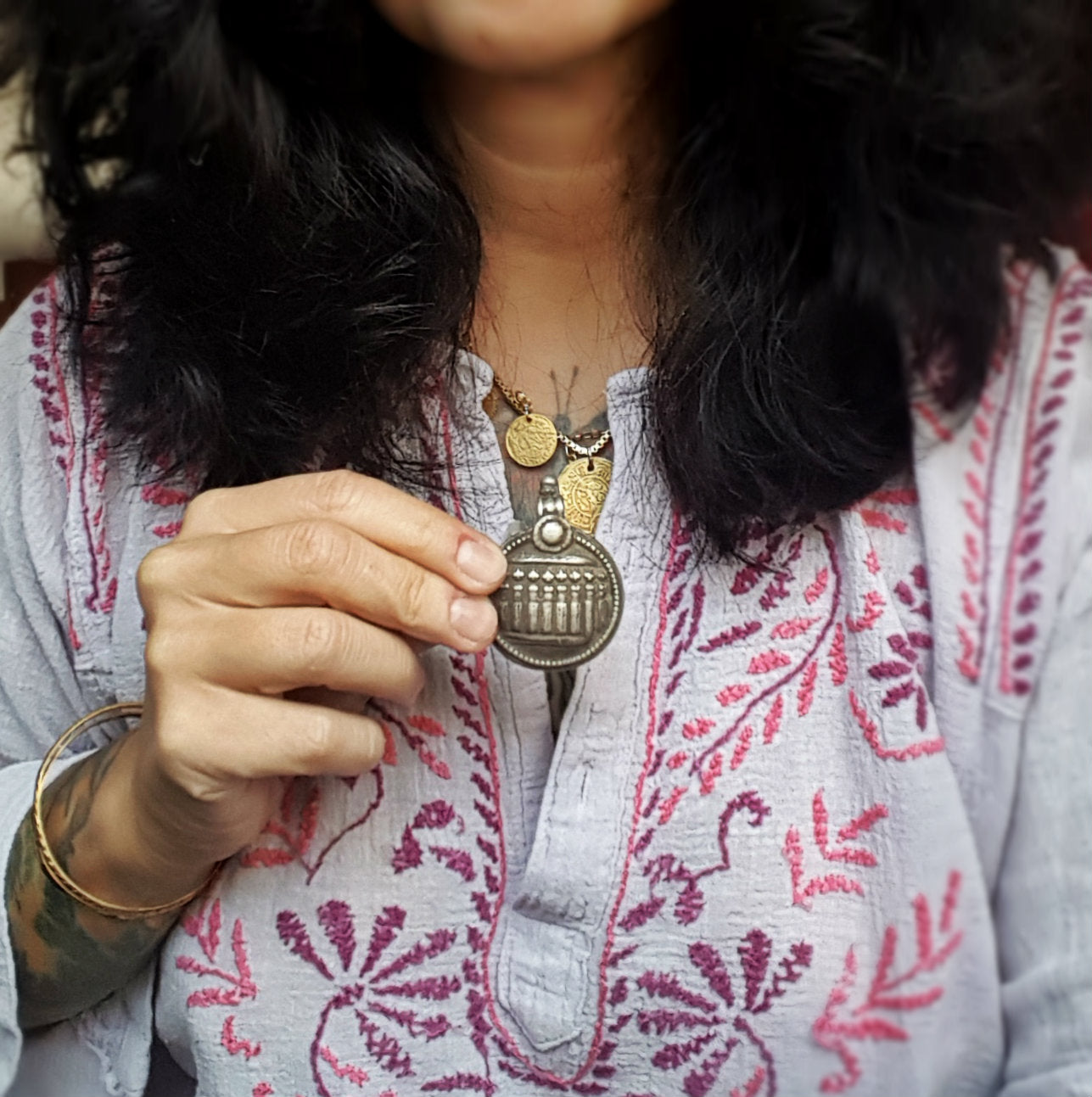 Antique Hindu Amulet Sapta Matrika