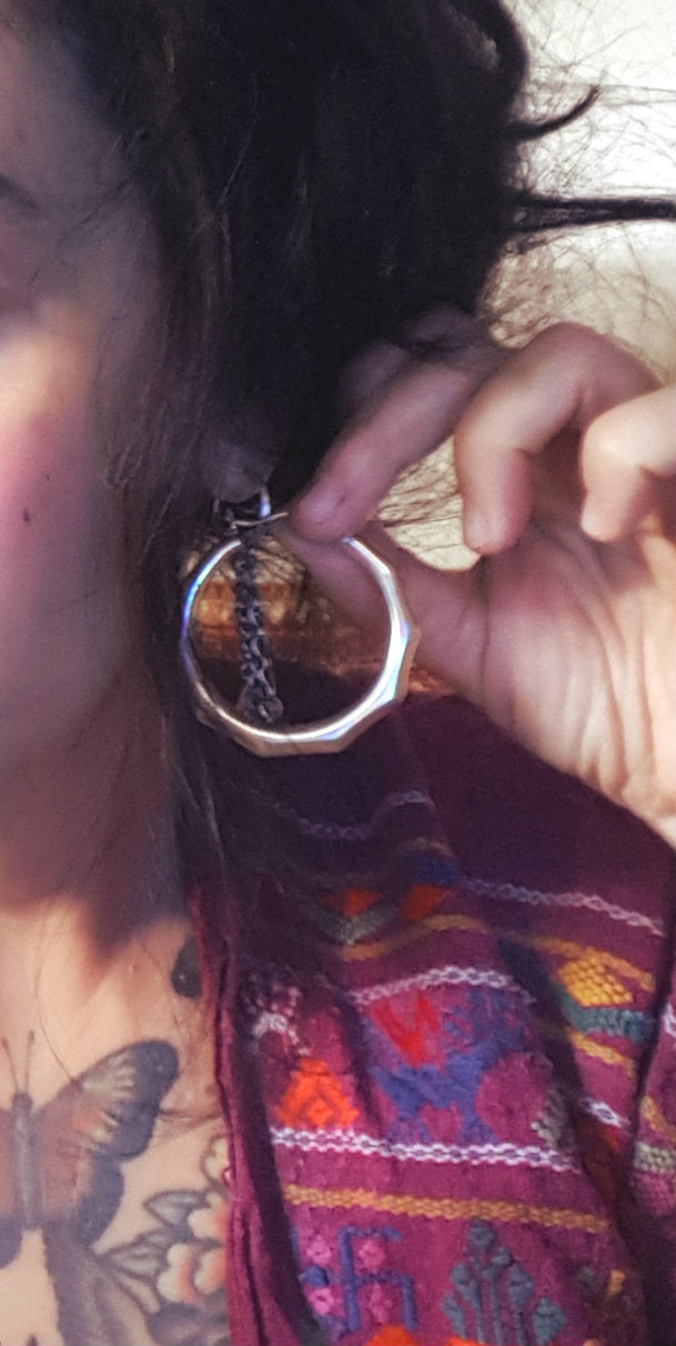 Ethnic Hoop Earrings - LARGE