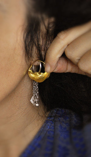 Fulani Hoop Earrings SMALL - MEDIUM