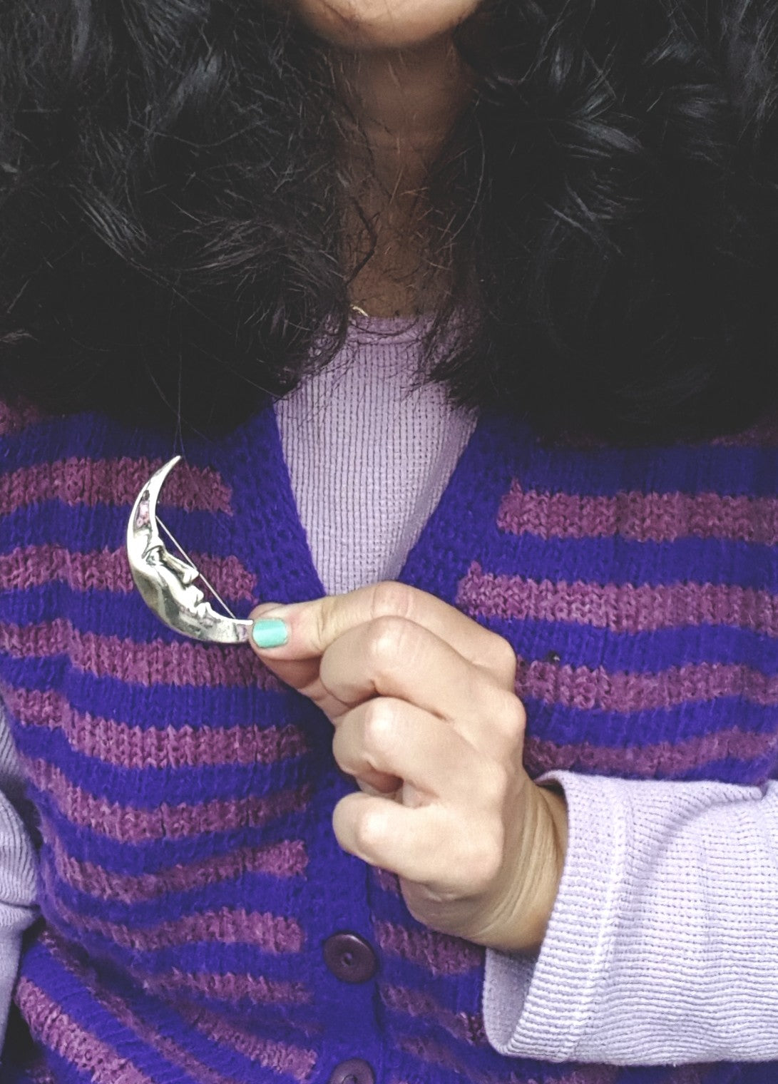 MOON MAGIC - Sterling Silver Moon Brooch