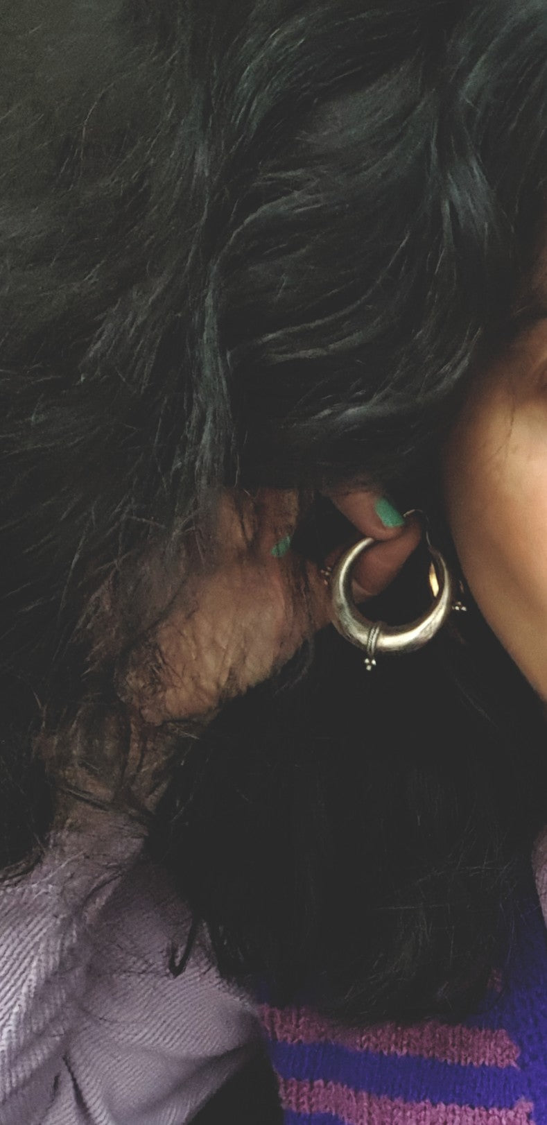 Ethnic Hoop Earrings - LARGE
