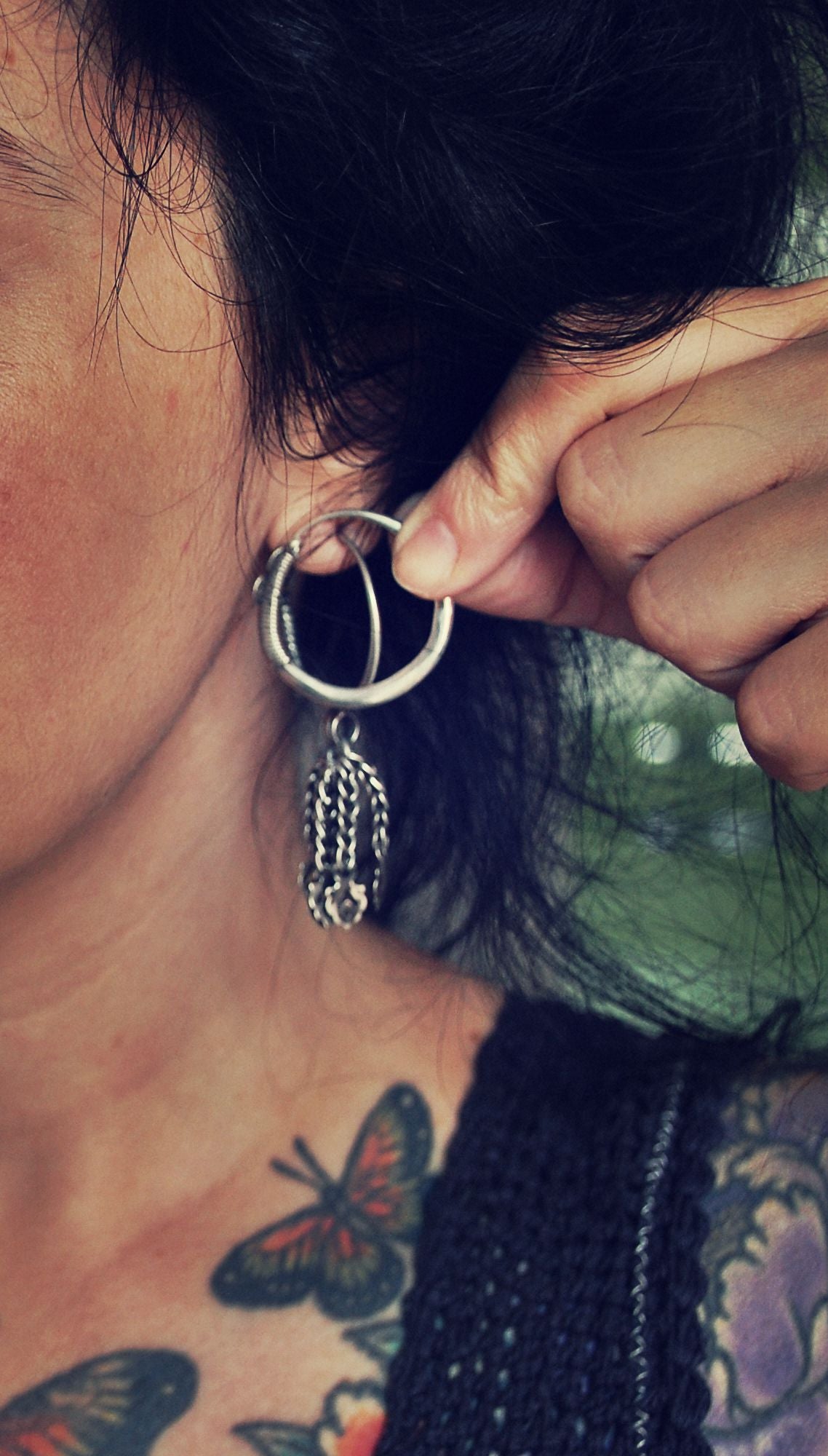 Antique Afghani Hoop Earrings