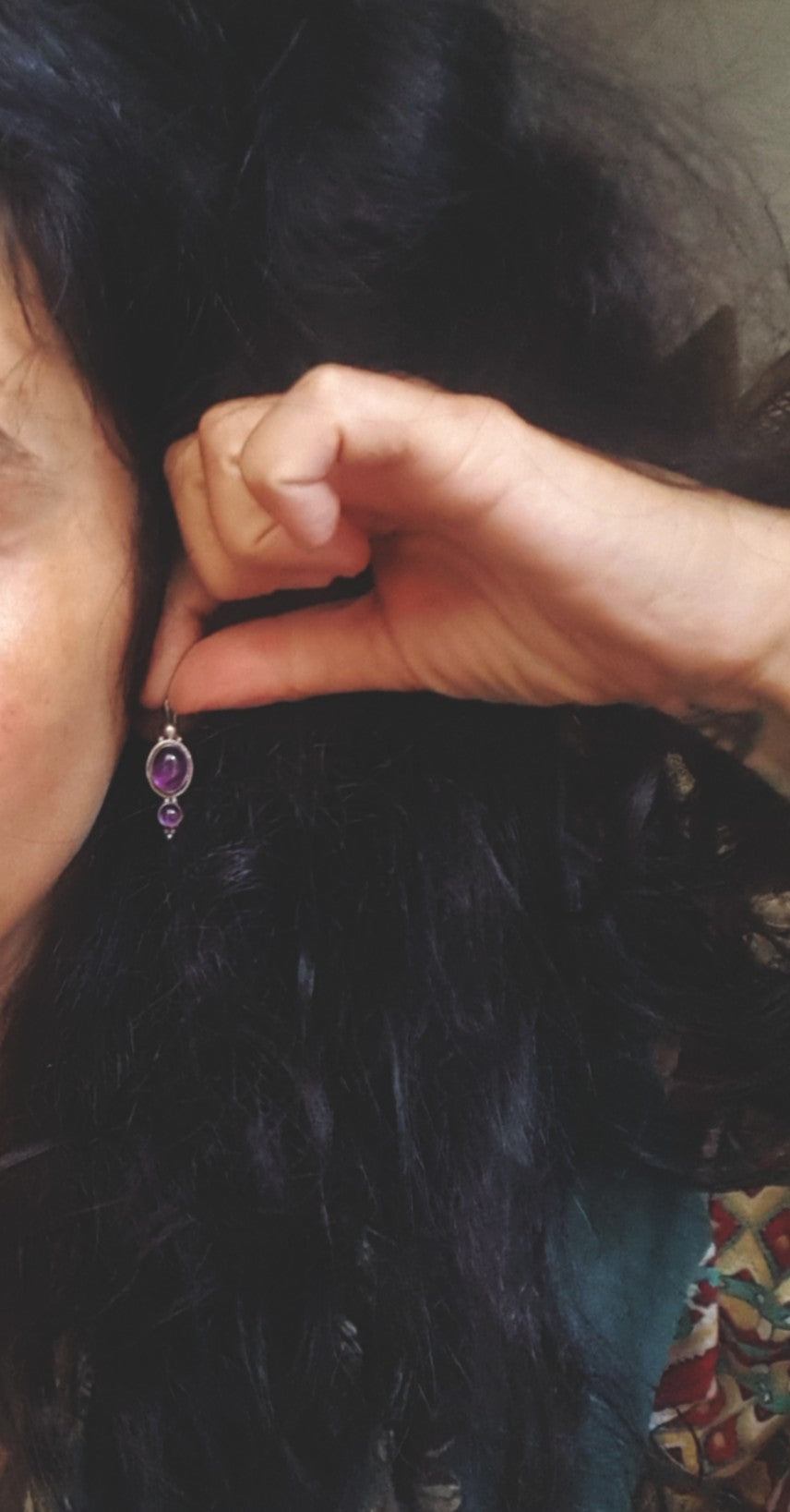 Amethyst Earrings from India
