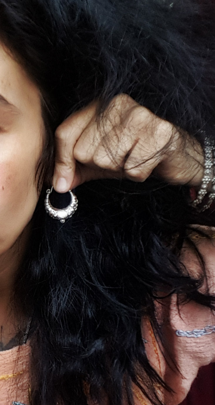 Nepali Hoop Earrings - SMALL / MEDIUM
