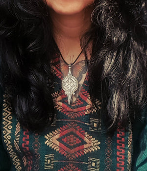 Indian Tribal Silver Pendant