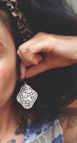 Nepali Repoussee Dangle Earrings