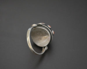 Openable Ethnic Coral Ring - Size 7