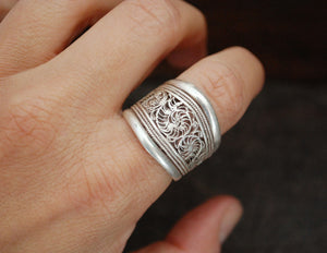 Nepali Filigree Band Ring - Adjustable Size