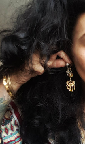 Tribal Indian Earrings from Gujarat