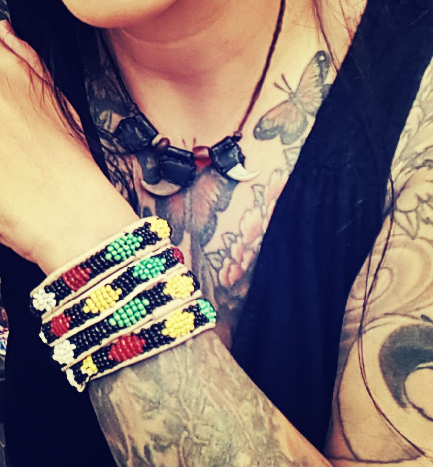African Beaded Yoruba Bracelet - Small