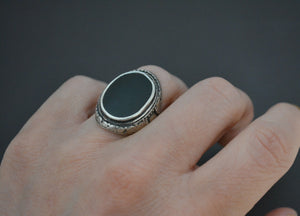 Ethnic Onyx Ring - Size 6