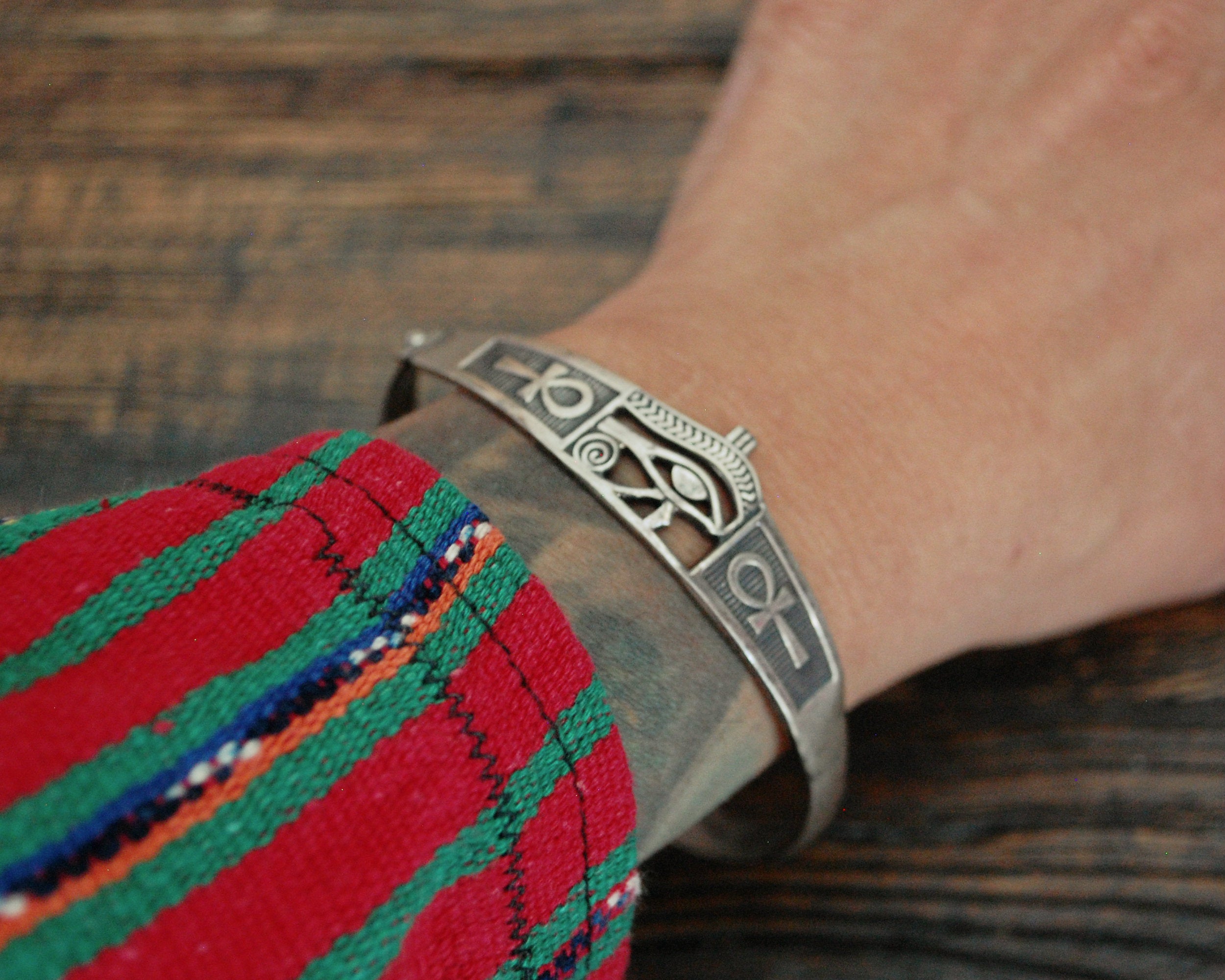 Egyptian Eye of Horus & Ankh Bracelet